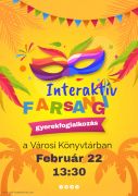 Interaktív farsangi foglalkozás
